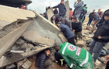 انهيار منزل على رؤوس ساكنيه في شمال غزة فجر اليوم، جراء المنخفض الجوي