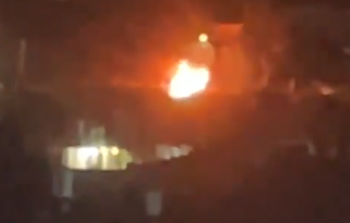 اشتعال المركبة بعد انقلابها إثر إصابة من بداخلها برصاص الاحتلال بنابلس