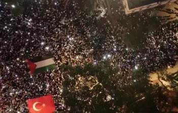 مسيرة في اسطنبول دعمًا لغزة