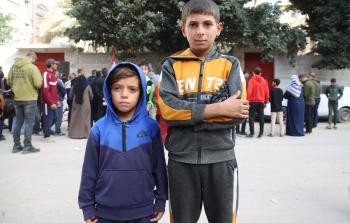 الشقيقان الصغيران جواد وأسامة الهشيم