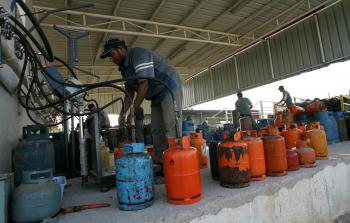 أنابيب تعبئة الغاز في غزة