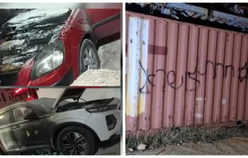 آثار حرق المستوطنين مركبة في رام الله