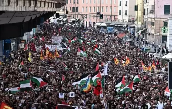 مظاهرة تضامنية مع قطاع غزة