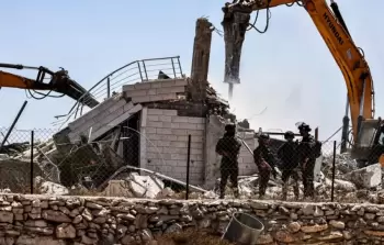 صورة أرشيفية من عمليات الهدم في الضفة الغربية والداخل المحتل