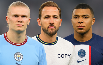 صورة تجمع مبابي وكين وهالاند