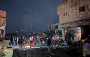 آثار قصف الاحتلال المدينة الصناعية جنوبي صيدا اللبنانية