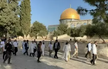 صورة أرشيفية من اقتحام المستوطنين المسجد الأقصى