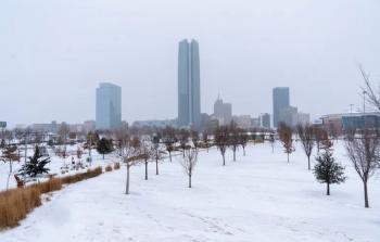 العاصفة الثلجية في أمريكا (رويترز)