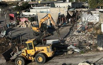 عمليات تجريف وهدم خلال اقتحام الاحتلال بلدة حزما (أرشيفية)