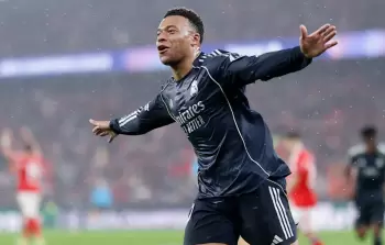 مبابي سجل هدفه الـ12 في مرحلة الدوري بدوري أبطال أوروبا (وكالات)