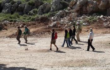 اعتداءات المستوطنين بحماية قوات الاحتلال على برك سليمان (أرشيفية)