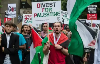 تظاهرات داعمة للقضية الفلسطينية