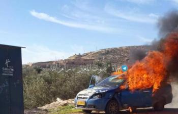 صورة من اعتداءات المستوطنين في رام الله