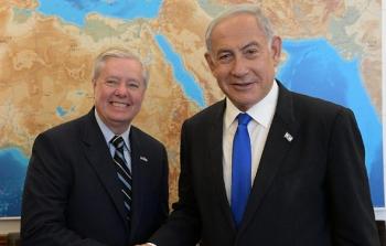 السيناتور الجمهوري البارز ليندسي غراهام برفقة نتنياهو