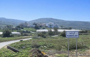 قرية كردلة شمال شرق طوباس