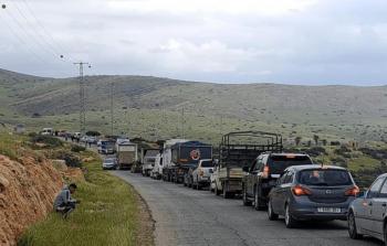 صورة من الأرشيف لإغلاق الاحتلال حاجزة عطارة شمال رام الله