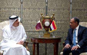 وزير الخارجية المصري ورئيس الوزراء القطري (وكالات)