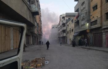 صورة من قصف الاحتلال على مخيم المغازي، قبل قليل.