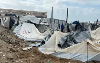 المنخفض الجوي يفاقم الكارثة الإنسانية في غزة