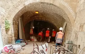 حفريات الاحتلال المتواصلة تحت المسجد الأقصى (أرشيفية)