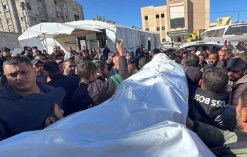 جانب من تشييع جثمان  مدير مباحث شرطة خانيونس المقدم محمود أحمد الأسطل الذي أعلنت ميليشيا متعاونة مع الاحتلال عن قتله