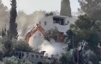 الاحتلال يحوّل منزل عائلة الجعافرة إلى ركام غرب الخليل