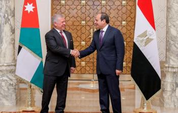 الرئيس المصري والعاهل الأردني (وكالات)