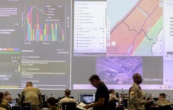 مركز التنسيق المقام داخل كريات غات، 20 نوفمبر 2025 (أمير ليفي/ Getty)