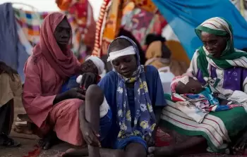 سودانيون نازحون هربوا من الفاشر (أرشيف)