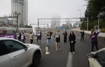 مظاهرات داخل احتجاجا على الجريمة المنظمة في البلدات والمدن العربية