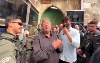 اقتحممن اقتحام المتطرف إيتمار بن غفير باحات المسجد الأقصى في الجمعة الأولى من شهر رمضان المبارك