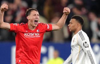 بوديمير وديل أرو يقودان أوساسونا لإسقاط ريال مدريد في الوقت القاتل.