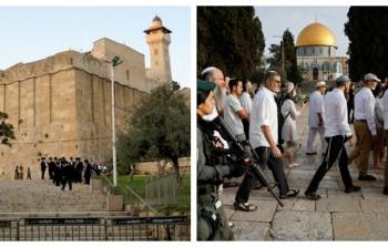 اقتحام المسجد الأقصى والحرم الإبراهيمي (أرشيفية)