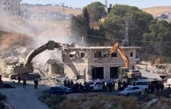 تصاعد عمليات هدم منازل المواطنين في الضفة الغربية (أرشيفية)
