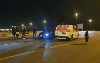 من موقع عملية قتل في الداخل المحتل (أرشيفية)