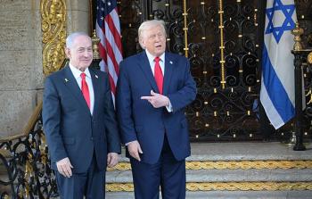 ترامب ونتنياهو في فلوريدا، نهاية العام الماضي