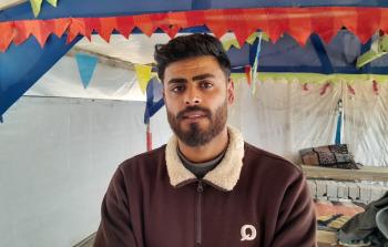 الشاب باسل الشامي الناجي من المجزرة المروعة في منطقة الفالوجا شمالي قطاع غزة