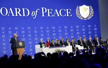 الرئيس الأمريكي دونالد ترامب يلقي كلمة خلال إعلان ميثاق مبادرة 