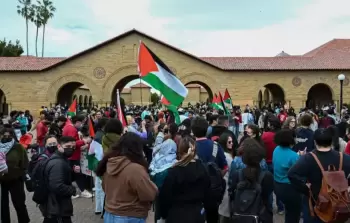 احتجاجات سابقة لطلاب في ة ستانفورد ضد الحرب الإسرائيلية على غزة (أرشيف)