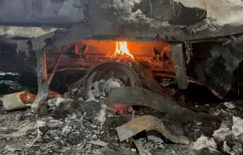 آثار حريق خلفه هجوم سابق للمستوطنين بالضفة (أرشيفية)