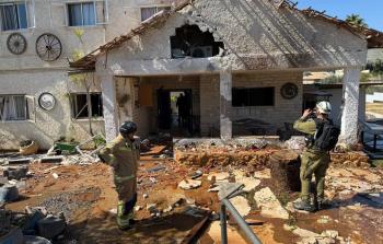 المبنى المستهدف في بلدة كريال يوفال في أصبع الجليل