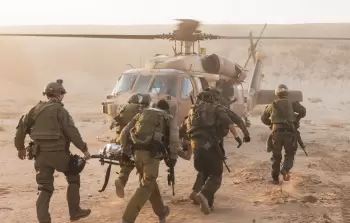 نقل إصابات من جنود الاحتلال عبر مروحية عسكرية