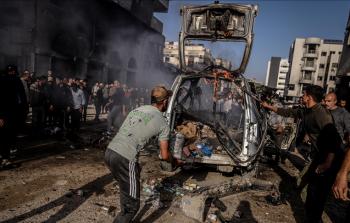 قصف الاحتلال لمركبة في قطاع غزة (أرشيفية)