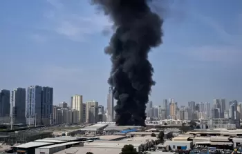 تصاعد دخان جراء غارات أمريكية في طهران