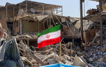 عارة للعدوان الأمريكي الإسرائيلي استهدفت مبنى في إيران