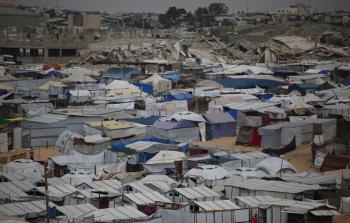 خيام النازحين في قطاع غزة