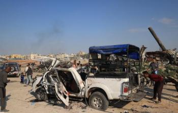 مركبة للشرطة في غزة استهدفها الاحتلال خلال حرب الإبادة الجماعية