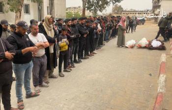 تشييع 3 شهداء استُهدفوا بقصف إسرائيلي قرب شارع مشتهى بحي الشجاعية شرق مدينة غزة