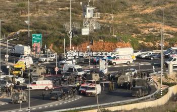 من عملية الطعن عن حاجز زعترة جنوب نابلس