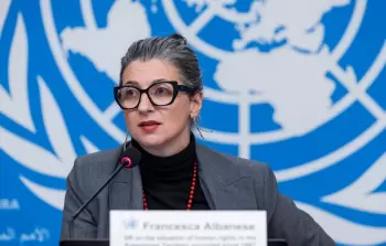 المقررة الخاصة للأمم المتحدة في الأرض الفلسطينية المحتلة فرانشيسكا ألبانيز